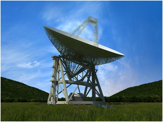 天問一號火星探測器，70米天線（GRAS-4）建成效果圖